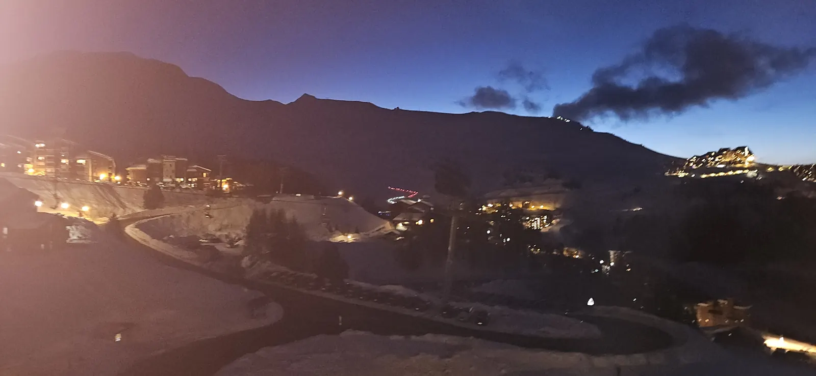 Descente aux flambeaux à La Plagne