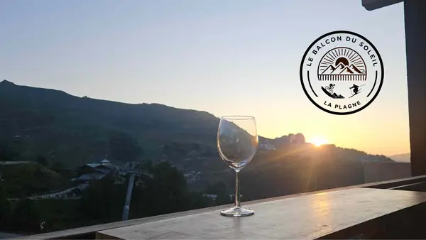 Vue principale depuis Le Balcon du Soleil à La Plagne Soleil